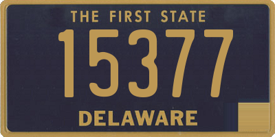 DE license plate 15377