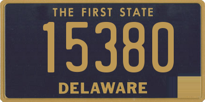 DE license plate 15380