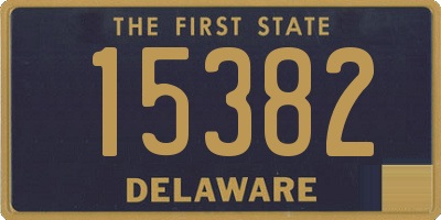 DE license plate 15382