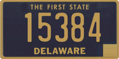 DE license plate 15384