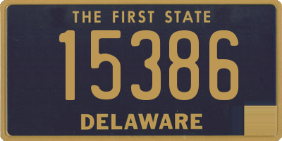 DE license plate 15386