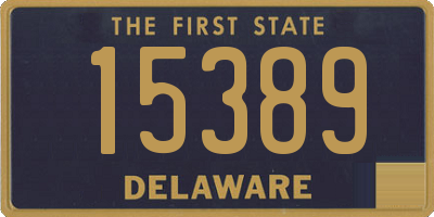 DE license plate 15389