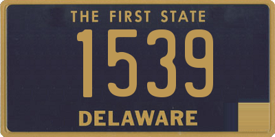 DE license plate 1539