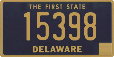 DE license plate 15398