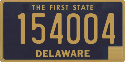 DE license plate 154004