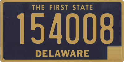 DE license plate 154008