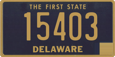 DE license plate 15403