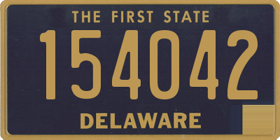 DE license plate 154042