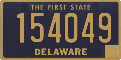 DE license plate 154049