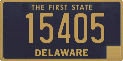 DE license plate 15405