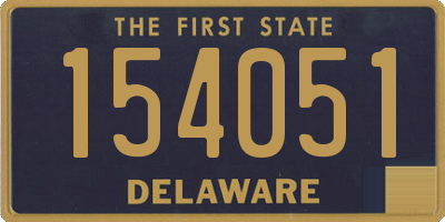 DE license plate 154051