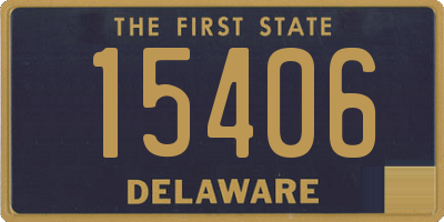 DE license plate 15406