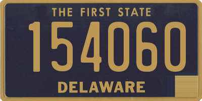 DE license plate 154060