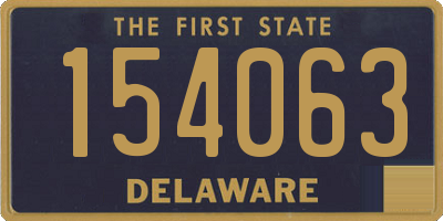 DE license plate 154063