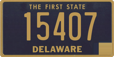 DE license plate 15407