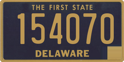 DE license plate 154070