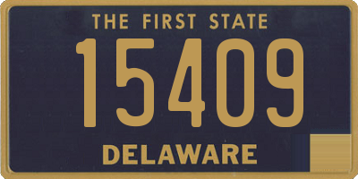 DE license plate 15409