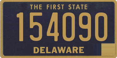 DE license plate 154090