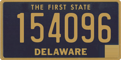 DE license plate 154096