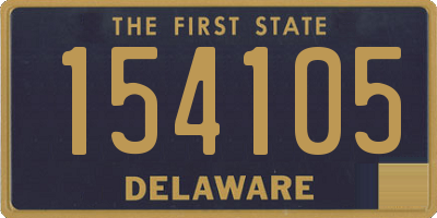 DE license plate 154105