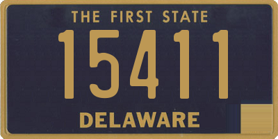 DE license plate 15411