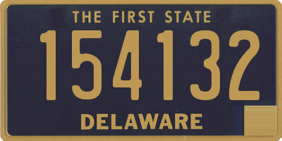 DE license plate 154132