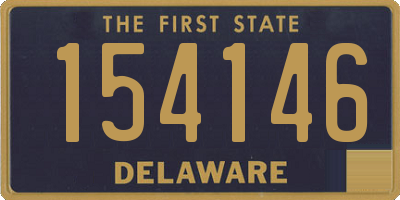 DE license plate 154146