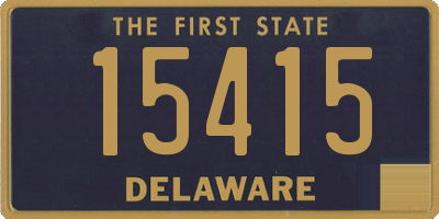 DE license plate 15415
