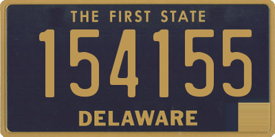 DE license plate 154155