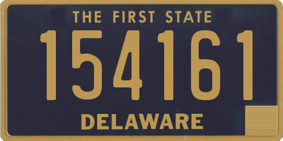 DE license plate 154161