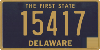 DE license plate 15417