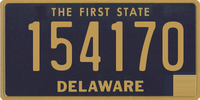 DE license plate 154170