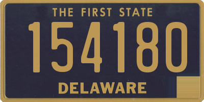 DE license plate 154180