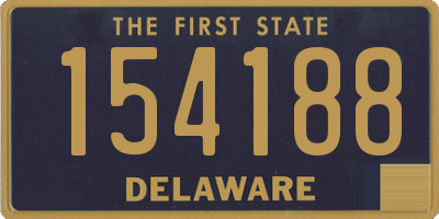 DE license plate 154188