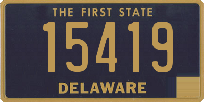 DE license plate 15419