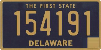 DE license plate 154191