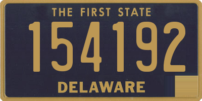 DE license plate 154192