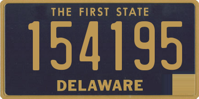 DE license plate 154195