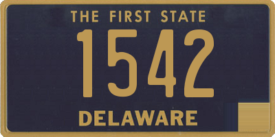 DE license plate 1542