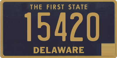 DE license plate 15420