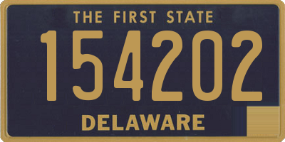 DE license plate 154202