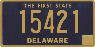 DE license plate 15421