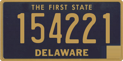 DE license plate 154221