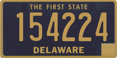 DE license plate 154224