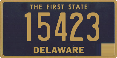 DE license plate 15423