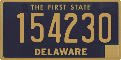 DE license plate 154230