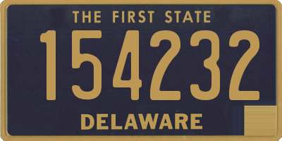 DE license plate 154232