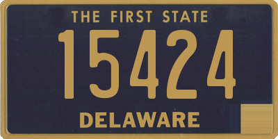 DE license plate 15424