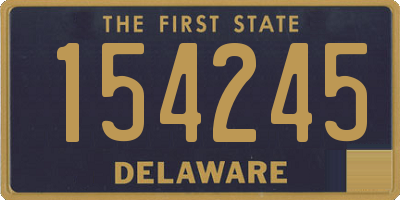 DE license plate 154245