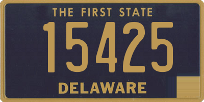 DE license plate 15425